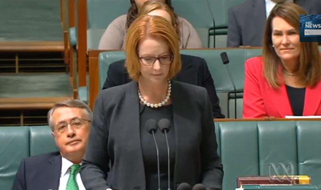 Julia Gillard Breaks Down Introducing NDIS Funding Legislation