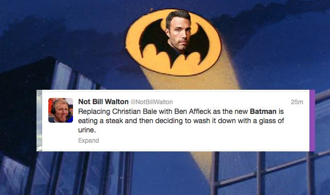 Twitter’s Most Incensed Reactions to Ben Affleck Playing Batman