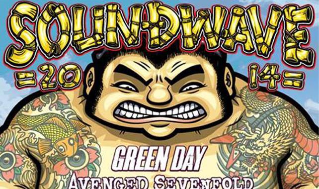 Green Day, Avenged Sevenfold, STP Head Up Soundwave 2014