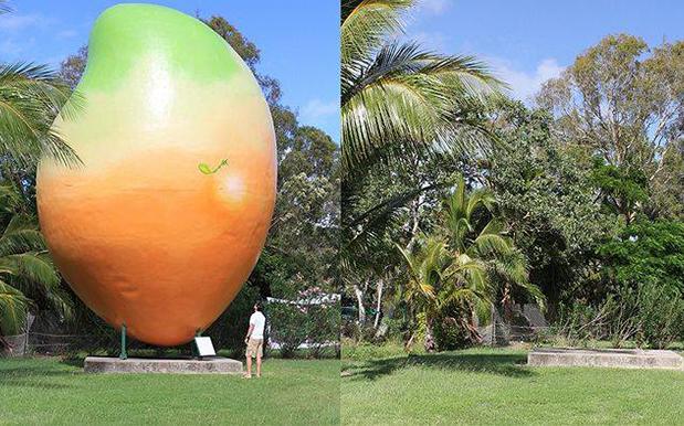 Big Fibreglass Mango Stolen From Rightful Home In Bowen, QLD