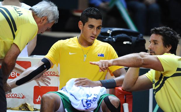 Tough Road Ahead In Davis Cup After Hewitt And Kyrgios Both Lose