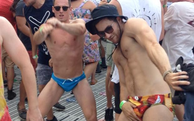 Watch Dudes In Speedos Start A Circle Pit During Danny Brown’s Field Day Set