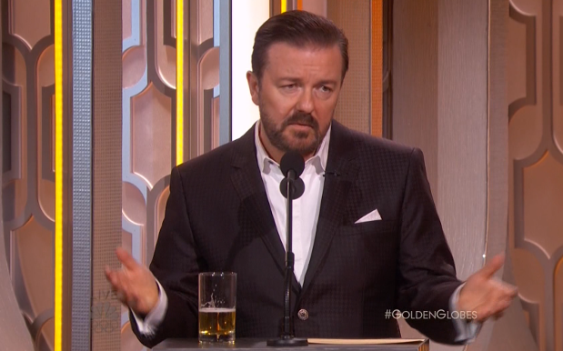 WATCH: Ricky Gervais’ Globes Monologue Rustles Celebs’ Jimmies Real Good