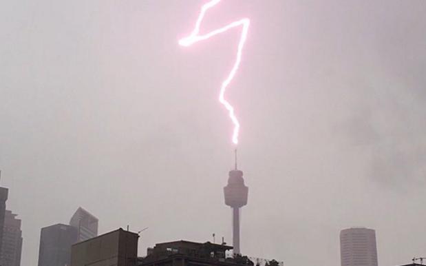Sydney Tower Cops Instantly Iconic Lightning Strike During Mother Of Storm