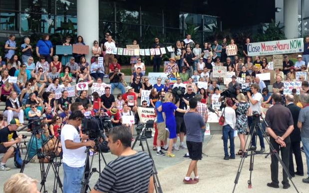 Protests Against Deporting Refugee Baby Continue Outside QLD Hospital
