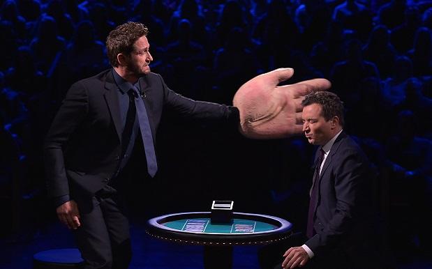 WATCH: Jimmy Fallon And Gerard Butler Slap Each-Other Silly With Big Hands