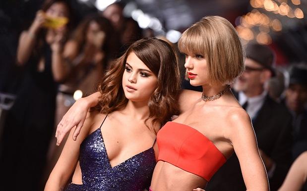 Here’s An A+ GIF Of Selena Leaving T-Swift Out In The Cold At The Grammys
