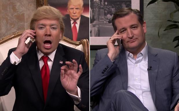 WATCH: Dildophobe Ted Cruz Seems Almost Human Next To ‘Trump’ On ‘Fallon’