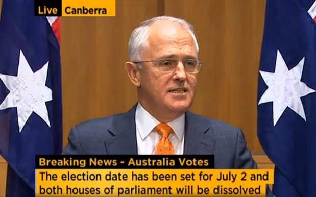 Malcolm Turnbull Has Called A Double Dissolution Election For July 2