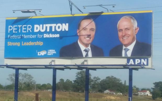 Peter Dutton’s Sunk So Low, Even His Billboard Is Throwing Shade At Him