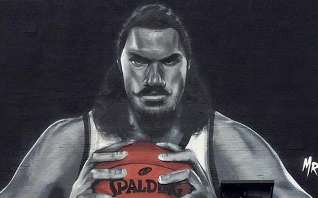 Artist Behind Sydney’s Prince Mural Sprays One Of Baller Steven Adams In US