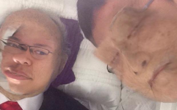Extremely Weird Dude Face Swaps With + Drops Dog Filter On Dead Relative