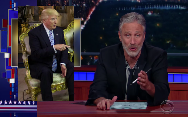 WATCH: Hypocritical Trump Coverage Evokes 12 Mins Of Vintage Jon Stewart