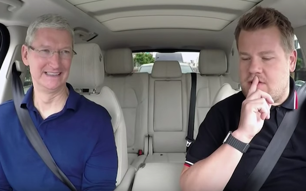WATCH: Apple’s Tim Cook Gets A ‘Carpool Karaoke’ Lift To iPhone 7 Preso
