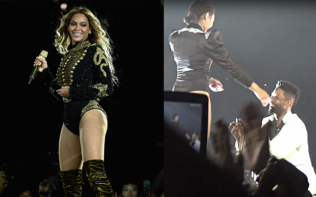 WATCH: Yoncé Helps Her Lead Dancer’s BF Put A Ring On It In V. Cute Moment