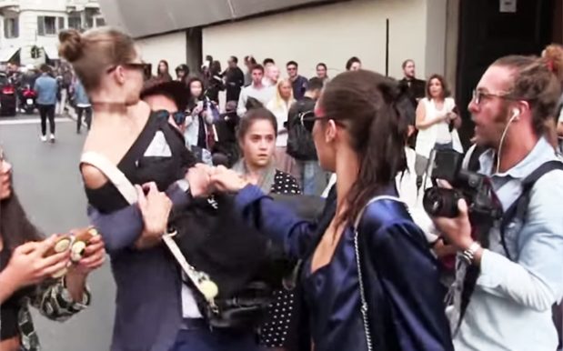 WATCH: Gigi Hadid Went HAM On A Scumbag Who Manhandled Her At Fashion Week