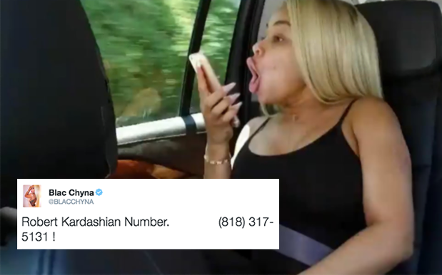 We Dunno Why They Keep Doing This But Blac Chyna Just Tweeted Rob’s Number