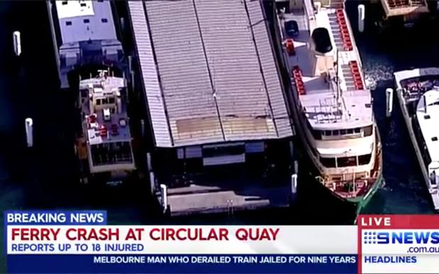BREAKING: Reports Of Up To 18 Injured In A Ferry Crash At Circular Quay