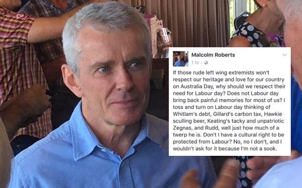One Nation Senator Deletes FB Post After Confusing Labour Day W/ The ALP