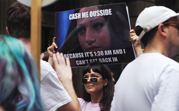 The ‘Cash Me Ousside’ Meme’s So Powerful, It Cameoed At SYD’s Lockout Rally