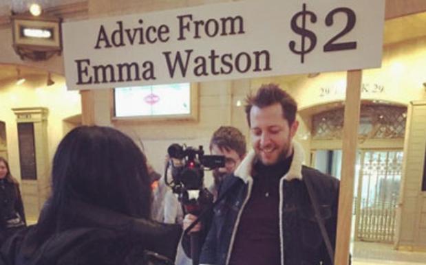 Emma Watson Gave Out Life Advice For $2 In NYC & You Missed It, Sucker