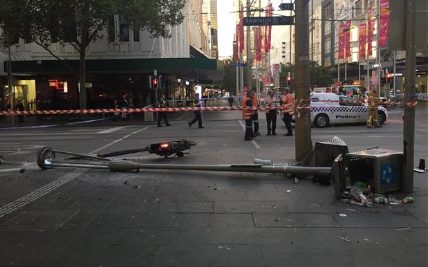 Man Somehow Flips Car At Melb’s Bourke St Mall, Then Does The Harold Holt