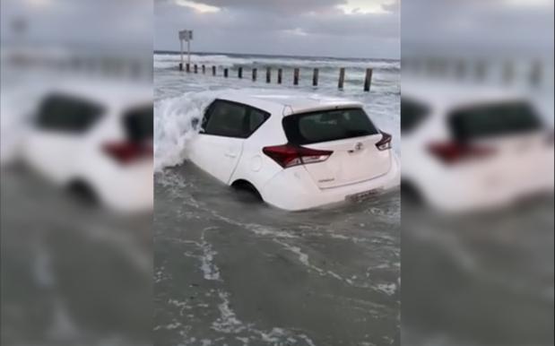 WATCH: Someone Left Their Car Below High Tide Mark In SA & Yep, It’s Fucked