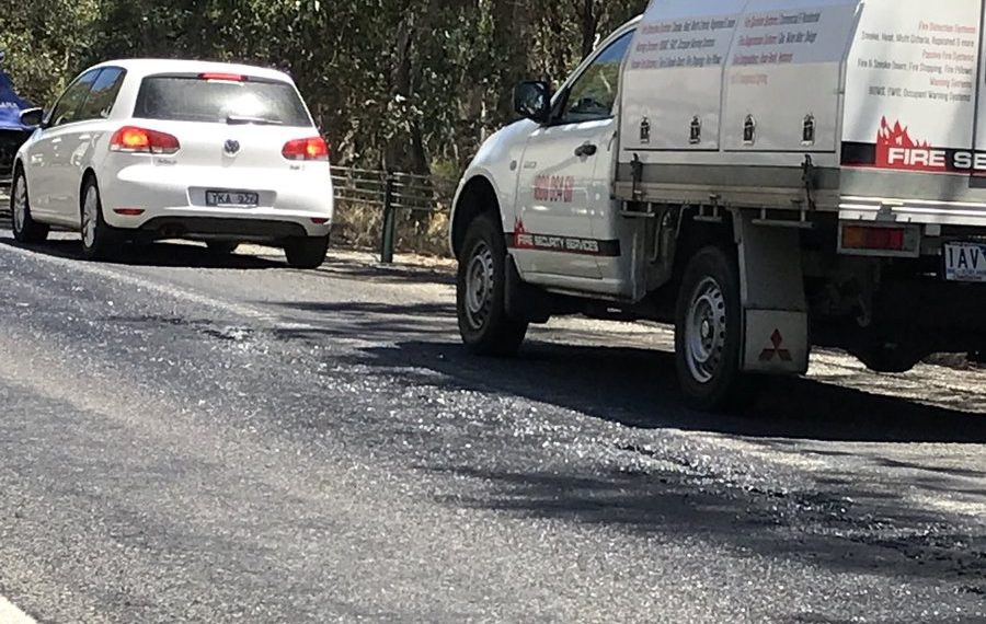 It Was So Fucked-Up Hot In VIC Today That The Hume Freeway Literally Melted