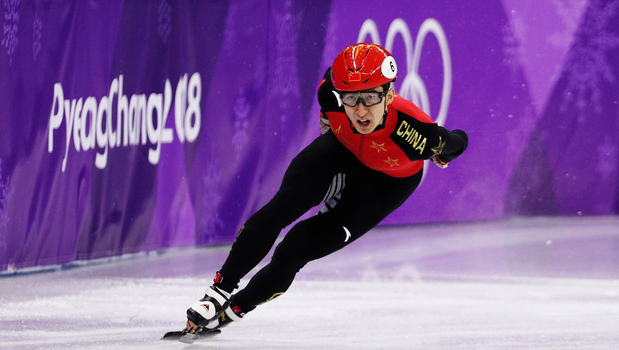 Olympic Figure Skaters Try The Short Track And Do a Big Tumble Instead