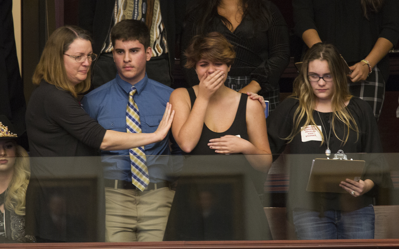 School Shooting Survivors Weep As Lawmakers Reject Talks On Assault Weapon Ban