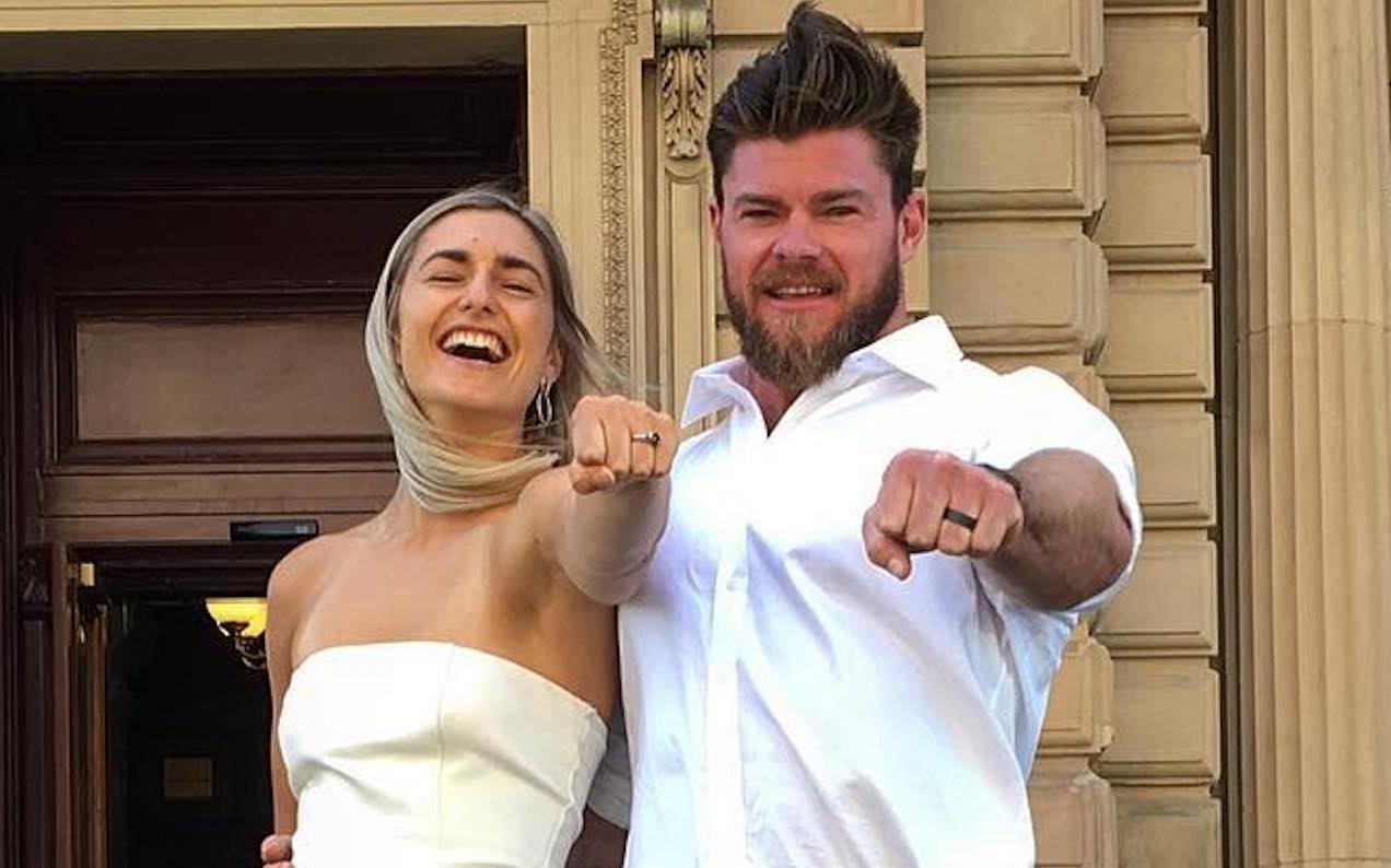 Frances Abbott & Rowing Beau Sam Loch Tied The Knot In A Big V-Day Surprise
