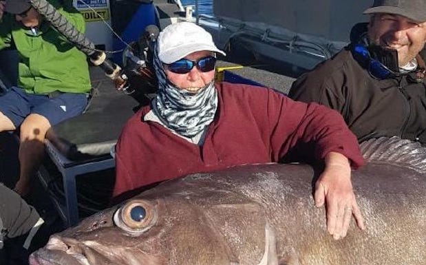 A Woman In Perth Caught A Monster Demon Fish That’s Surely Been Eating Humans