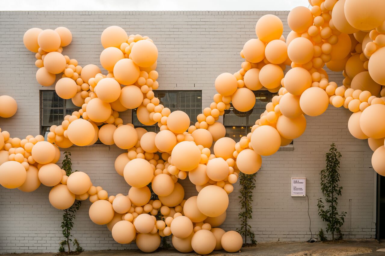 Kanye’s Go-To Balloon Artist Has A Peachy New Installation In Melbourne