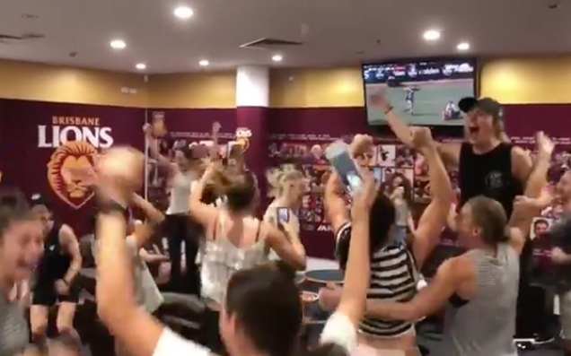 Watch The Brisbane Lions Go Bonkers After Realising They Made The AFLW GF
