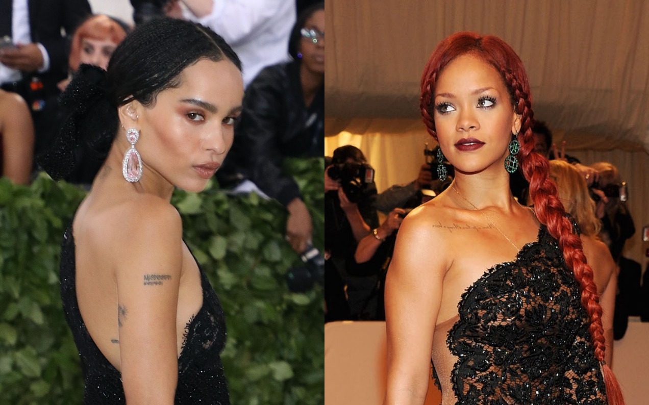 Uhh, Zoë Kravitz’s Met Gala Dress Was Almost Identical To Rihanna’s 7 Yrs Ago