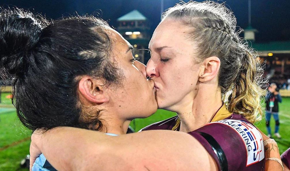 The NRL Brilliantly Hit Back At Rugby Fans In A Fuss Over A Kiss