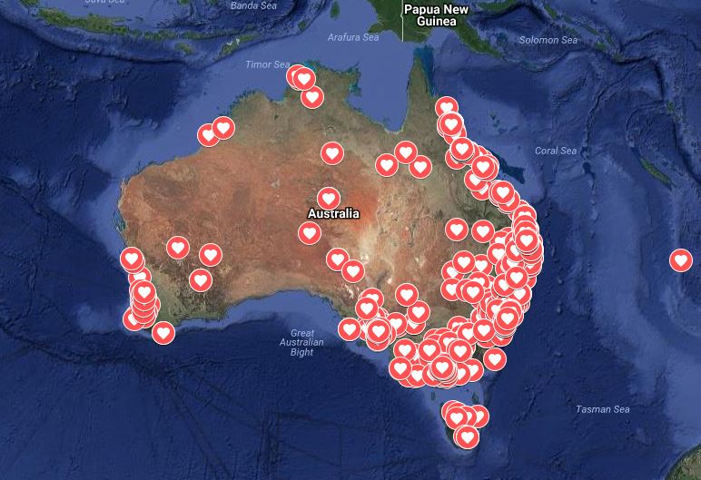 The Red Heart Campaign Introduces Powerful Map Marking Acts Of Violence