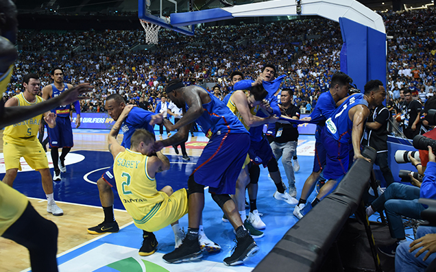 FIBA Suspends 13 Players Over The Wild Australia-Philippines Basketball Brawl