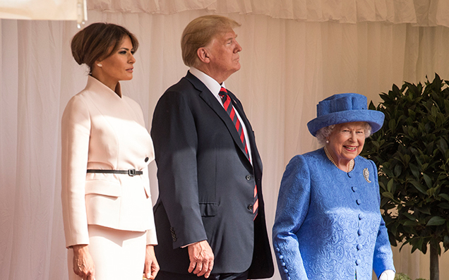 Queen Liz, A Shady Binch, Wore An Obama-Gifted Brooch During Trump’s UK Visit