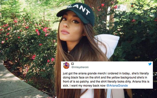Ariana Grande Apologies For Dodgy-As-Fuck Tour Merch After Fan Backlash