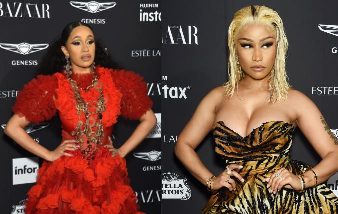 Cardi B & Nicki Minaj Got Into A Fight At The Harper’s Bazaar ICONS Party