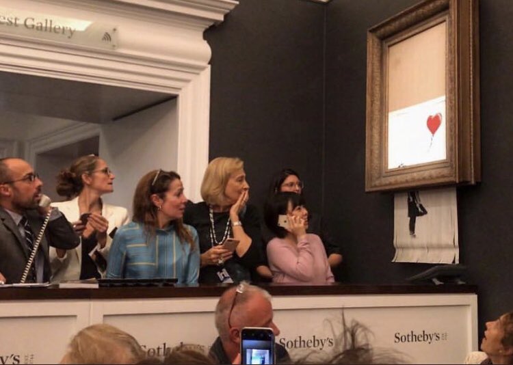 Banksy Out-Banksy’s Himself, Auto-Shreds $1.7M Artwork Straight After Auction