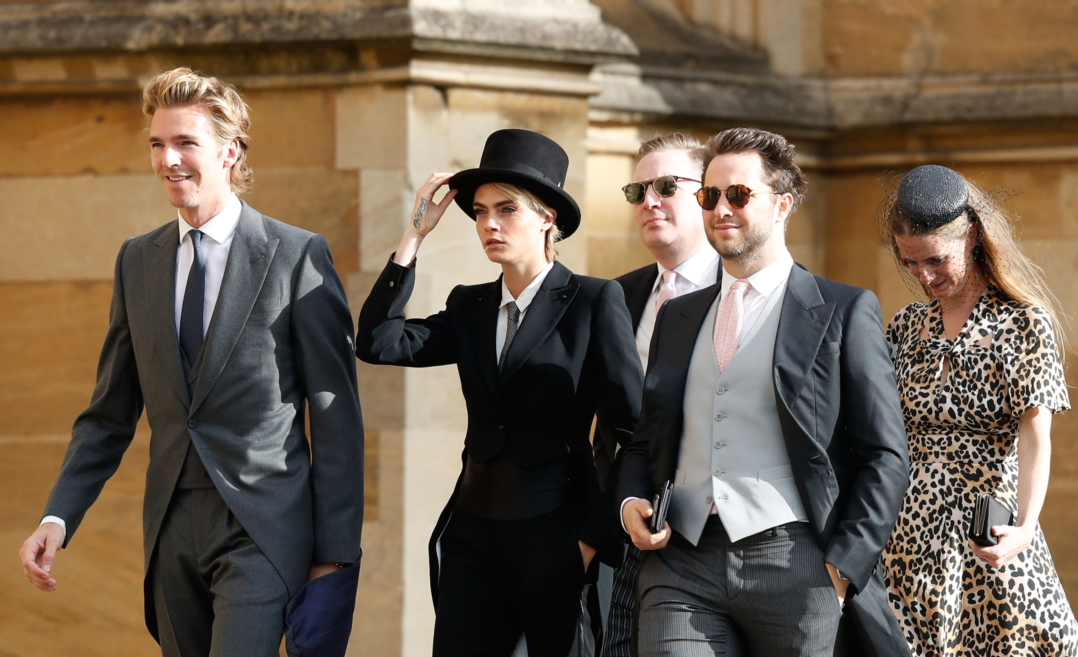 Cara Delevingne Somehow Pulls Off A Top Hat In Divine Royal Wedding Look