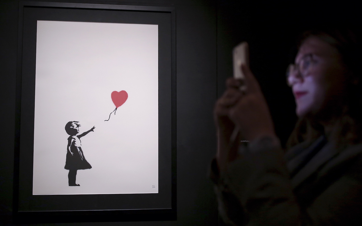 Some Gronk Ruined Their Legit Banksy Print By Copying That Shredding Stunt