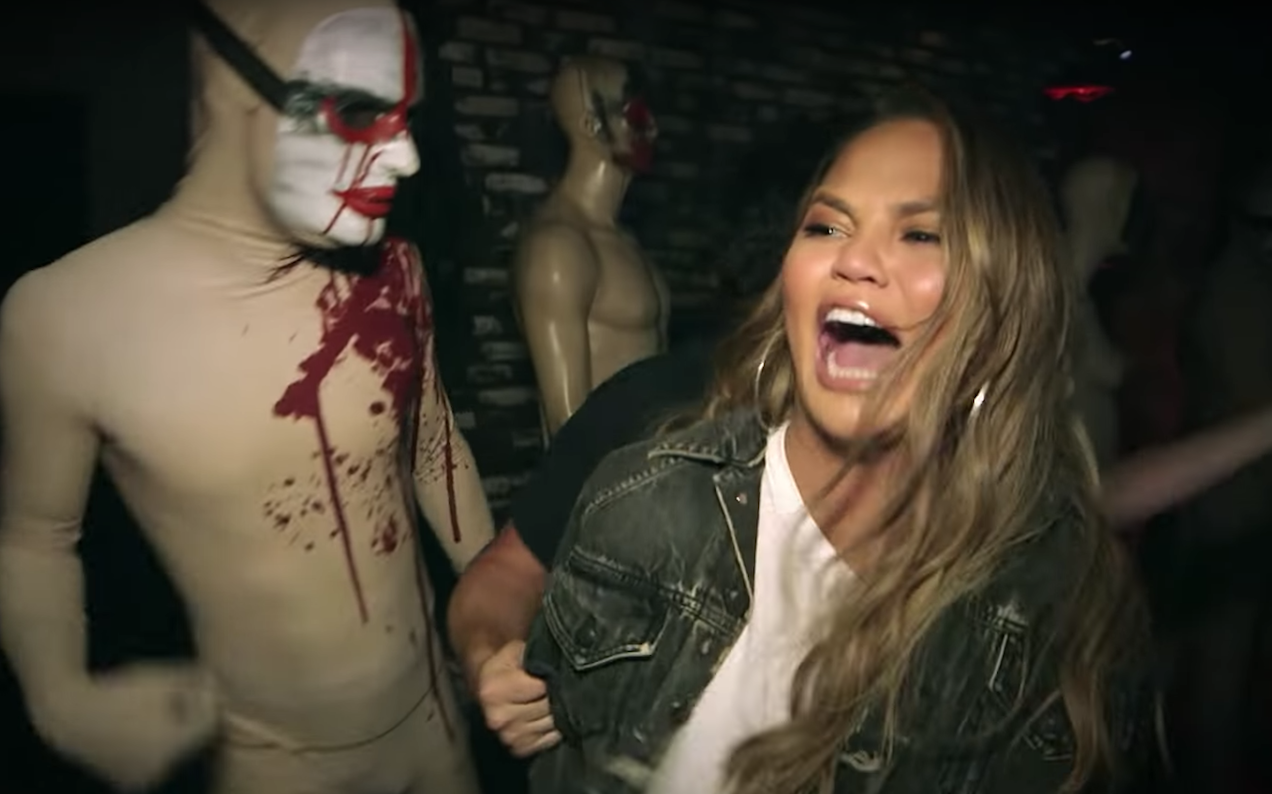 Enjoy Chrissy Teigen Being Scared Shitless At An Extreme Haunted House