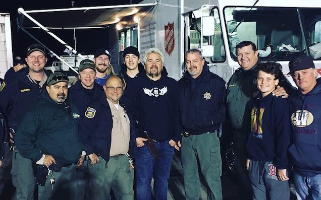 Flavour Angel Guy Fieri Feeds Over 1000 First Responders Fighting CA Wildfires
