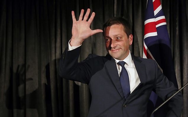 Matthew Guy Cornered By Anti-Racism Campaigner At Polling Booth 