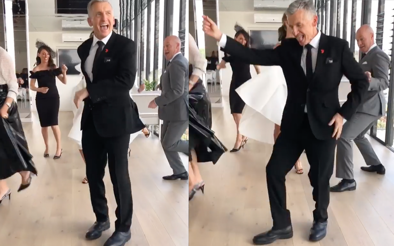 Please Enjoy Sport Dad Bruce McAvaney Cutting Serious Shapes To Daft Punk
