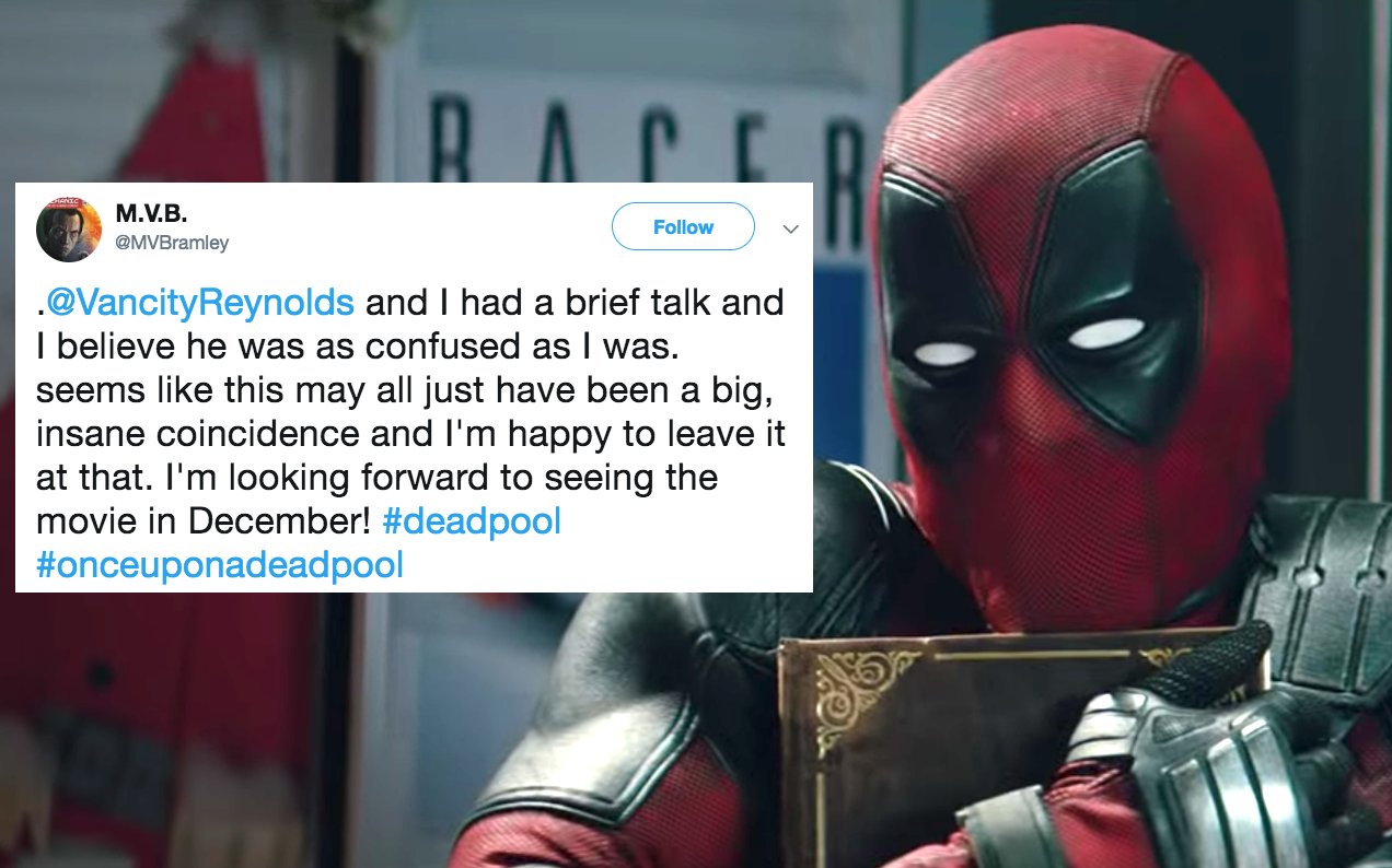 Ryan Reynolds Called The Fan Who Kinda Wrote ‘Once Upon A Deadpool’ In 2017
