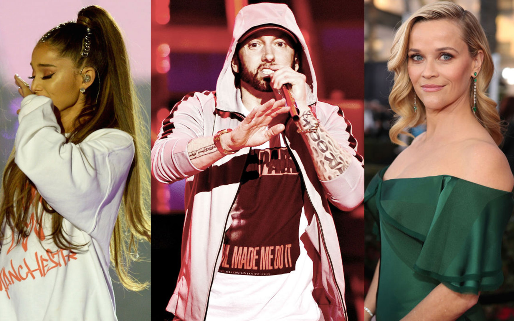 Eminem Raps About Killing Reese W & Ariana Concert Bombing In 11-Min Freestyle